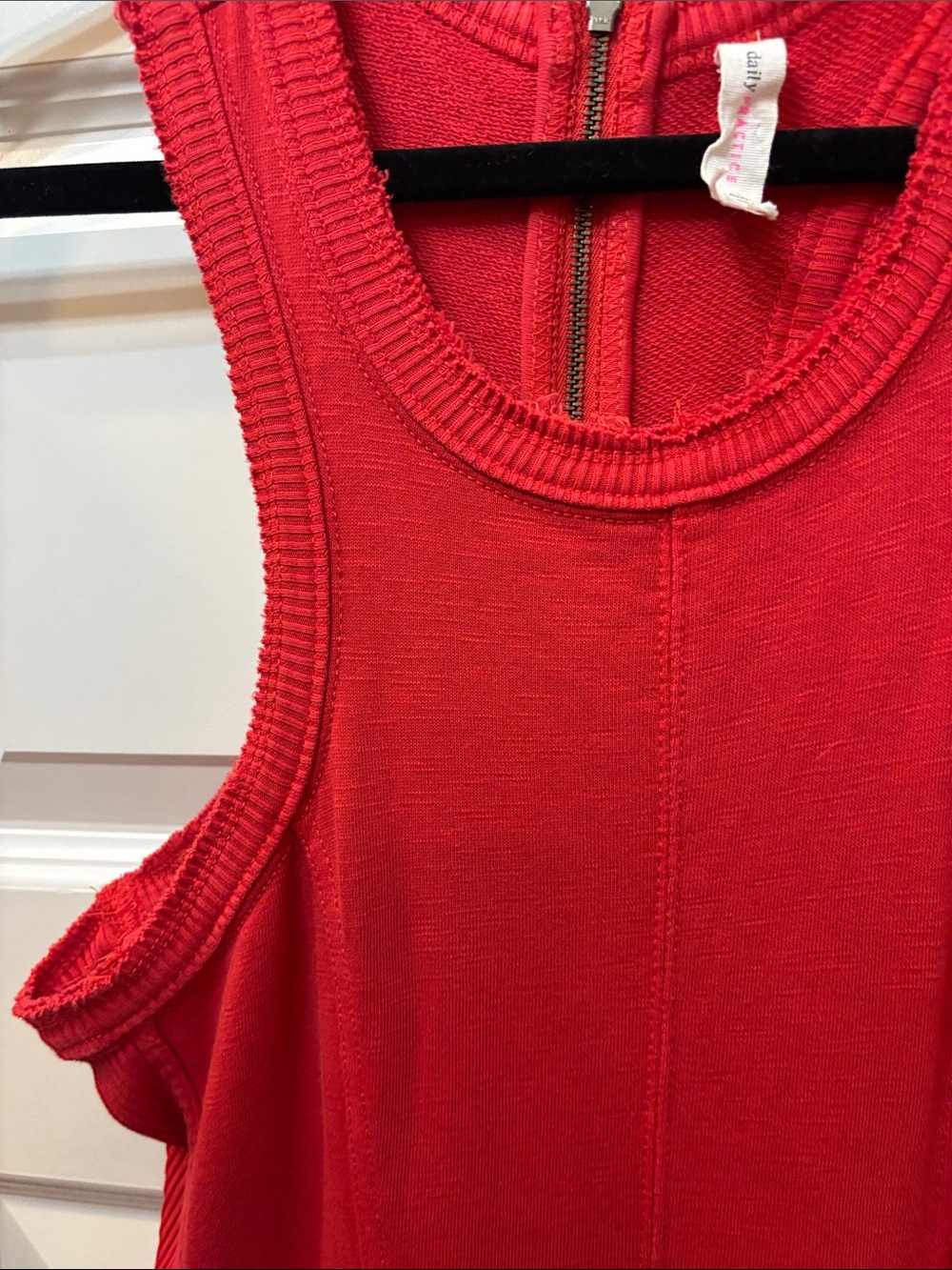 Red Sleeveless Jumpsuit - Picture 3 of 5